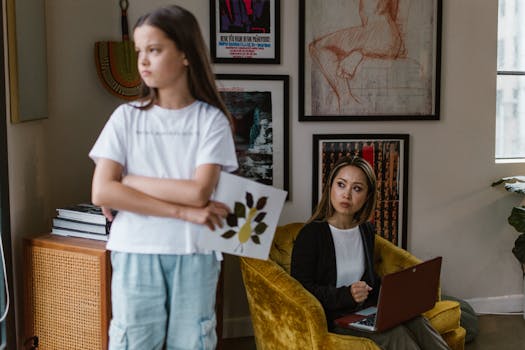 family discussing study rewards at home