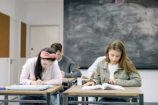 students studying together in a group