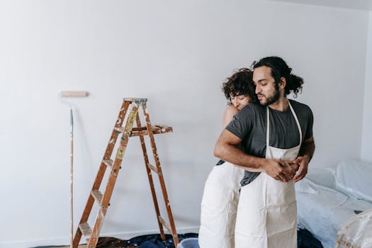 family working together on a project