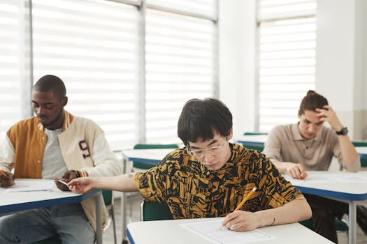 students competing in a friendly quiz competition