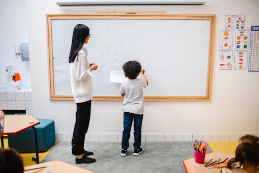 students participating in a gamified classroom activity