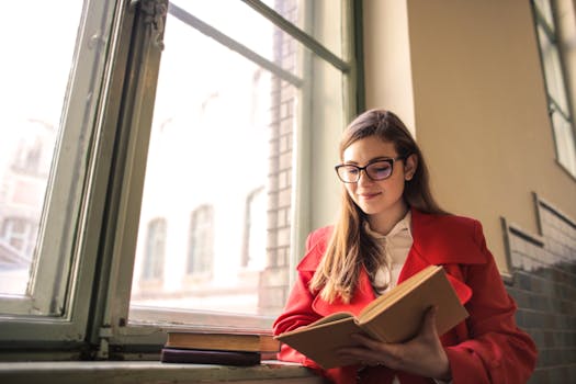 mindful student studying