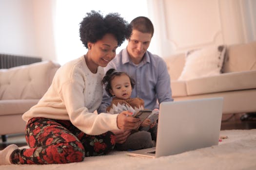 image of a child using a laptop for digital note-taking