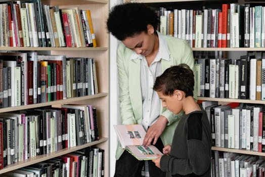 parents discussing study goals with their child