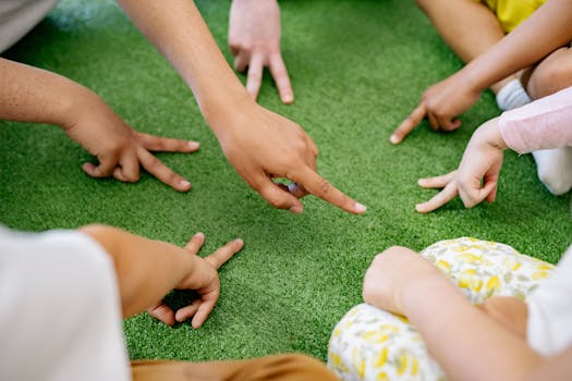 students playing educational games