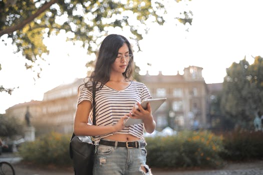 image of a focused student studying